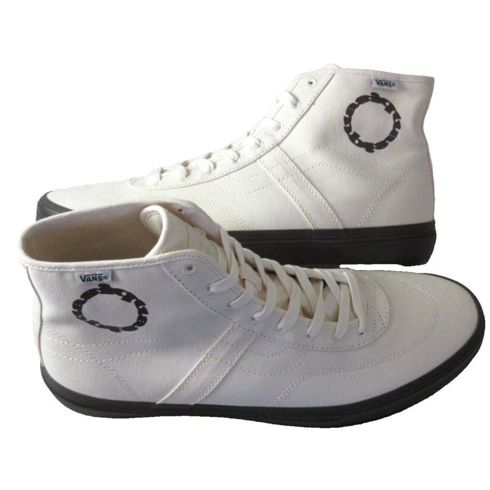 Vans x Quasi Men's Gilbert Crocket Hi Decon White Canvas shoes Sizes NIB - Picture 3 of 8